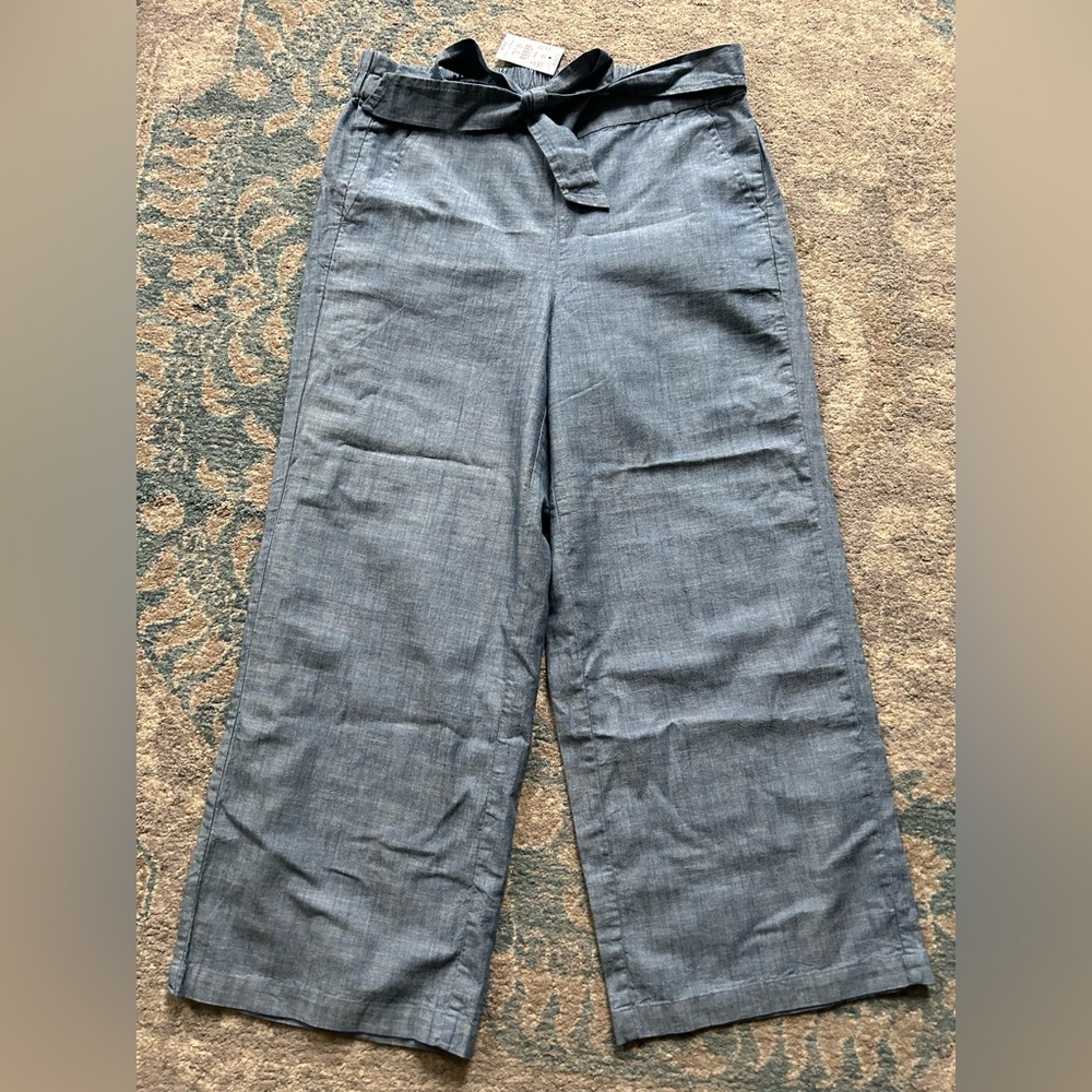 NWT J. Crew blue chambray pants